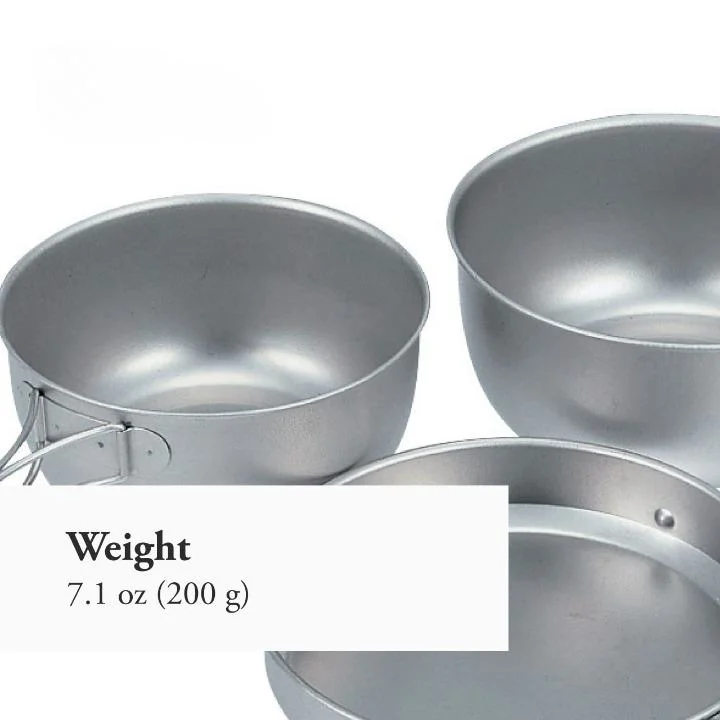Special Offer Price Cookset Outdoor Cooking Titanium Pots Pan Camping Cookware Set