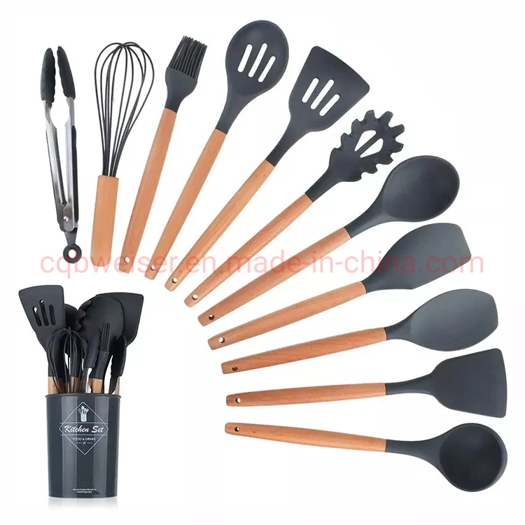 Food Grade Reusable Colorful Kitchen Accessories Silicone Kitchen Utensils Set