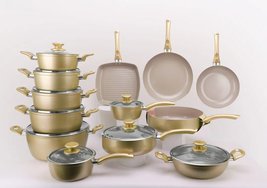 Customized Ceramic Pot Cookware Set Induction Nonstick Kitchenware Cookware Set