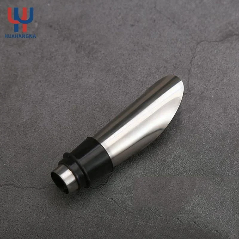 Customized Stainless Steel Champagne Red Wine Pourer and Stopper Metal Vacuum Bar Kitchen Tools Accessories