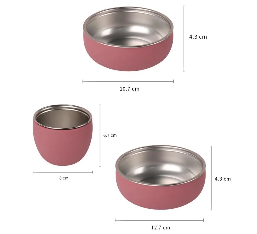 Factory New Arrival Baby Kids Stainless Steel 304 Silicone Dining Diner Bowl