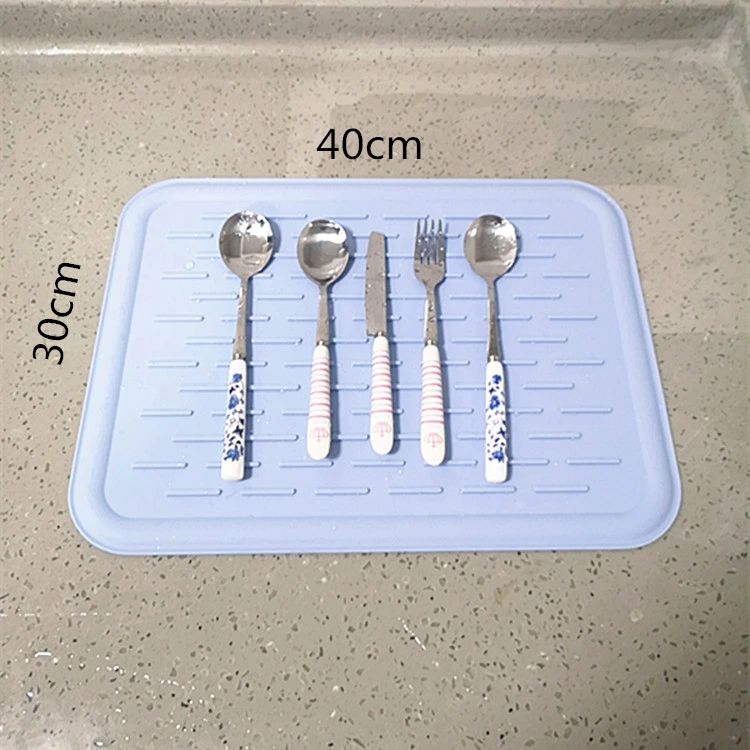 Custom Kitchen Washing Drainer Dry Rack Mats Sinks Protector Pad Silicone Dish Drying Mat