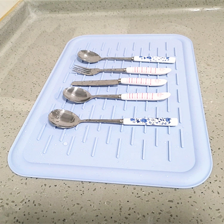 Custom Kitchen Washing Drainer Dry Rack Mats Sinks Protector Pad Silicone Dish Drying Mat