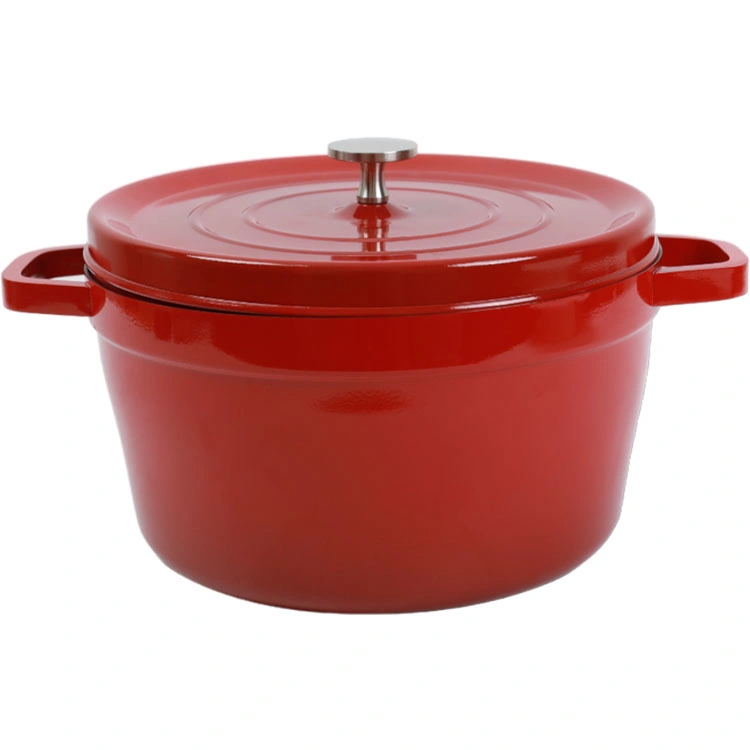 Cast Iron Enamel Pot Cauldron Dutch Oven Stew Pot for Camping and Outdoor Cast Iron Cookware