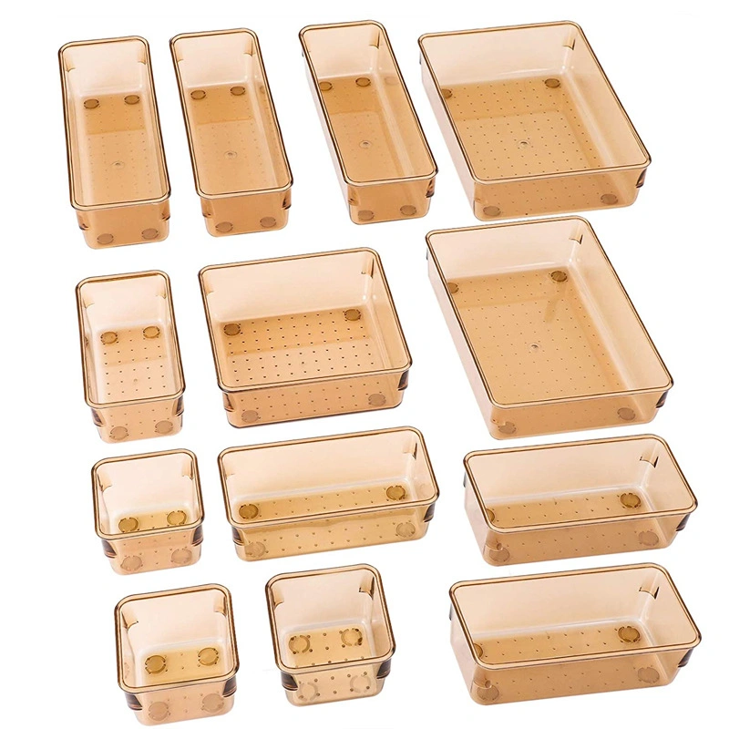 Clear Color Multi-Function Free Style Combination Household Drawer Organizer