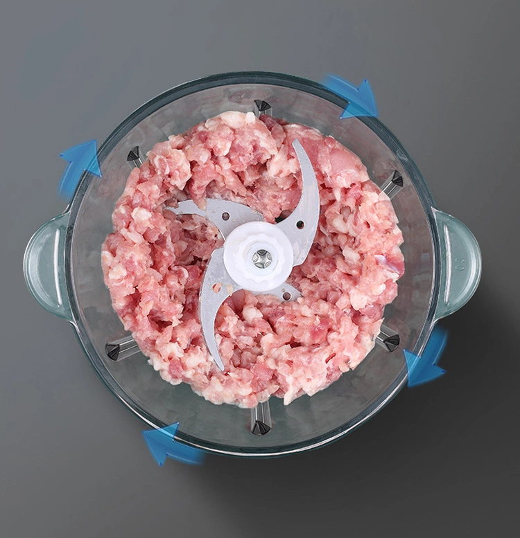 350W Electric Food Processor Chopper 1.5L Industrial Meat Mincer Machine for Kitchen Vegetables Onion Garlic