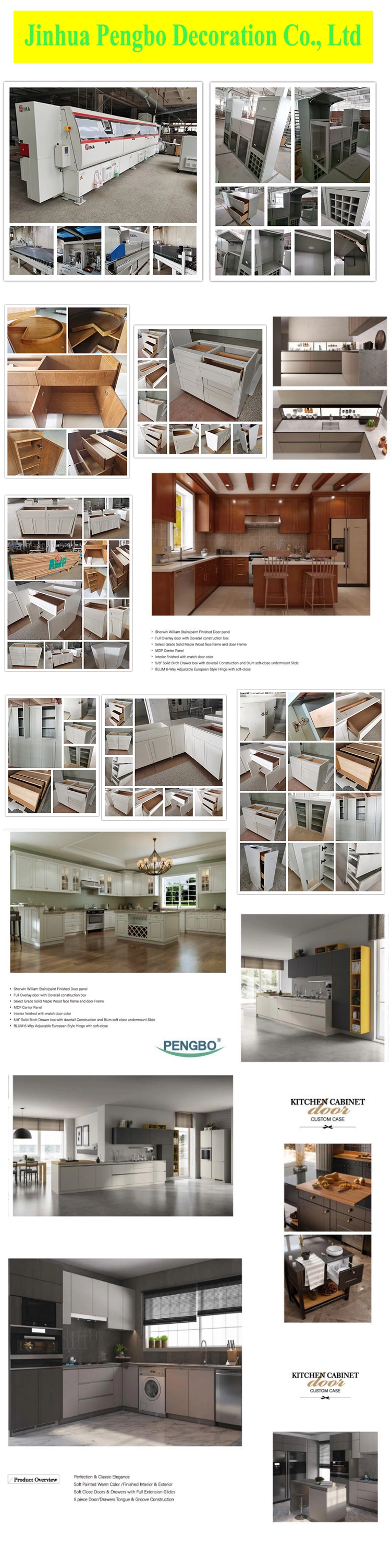 American Style Classic High Quality Shaker Door Kitchen Cabinetry