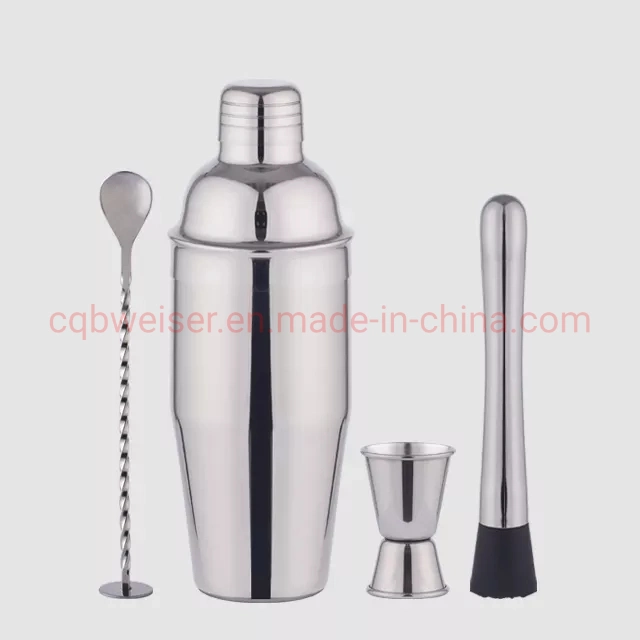 Cocktail Shaker Bar Tools Stainless Steel Stand Opener Wine Set