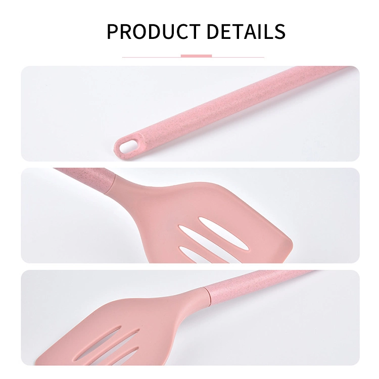 7PCS Cooking Utensils Set with Holder, Silicone Kitchen Cookware Utensils Set, Heat Resistant Cooking Gadget Tools