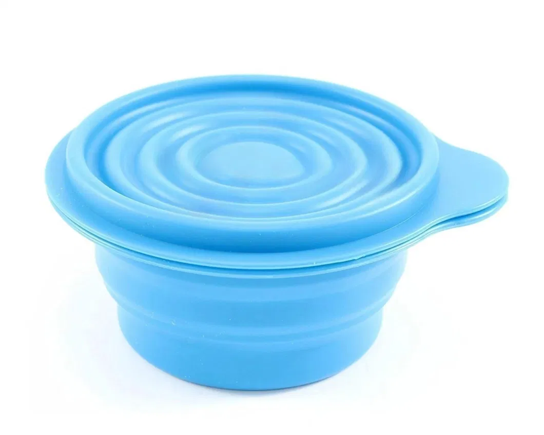 Wholesale Creative Silicone Foldable Portable Baby Bowl with Lid