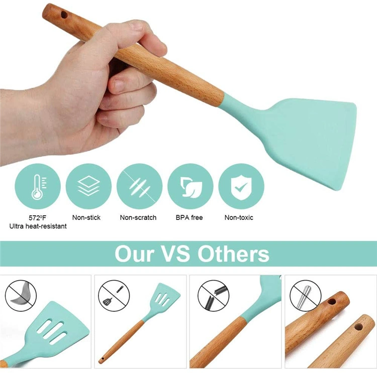 Kitchenware Gadgets Tools Silicone Nonstick Spatula Silicon Baking Kitchen Utensil Sets