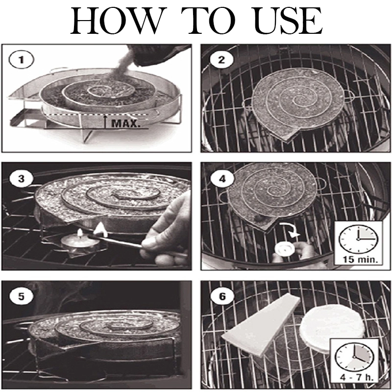 Hot Sale Cold Smoker Generator for Steel Smoker Barbecue Grill New Arrival Cooking Tools for Bacon Round Shape