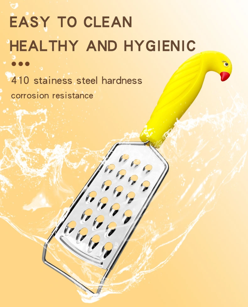 Factory OEM New Design Stainless Steel Kitchen Tools &amp; Gadgets Daily Household Kitchenware Accessories with Bird Handle Can Opener, Peeler, Pizza Cutter Cheese