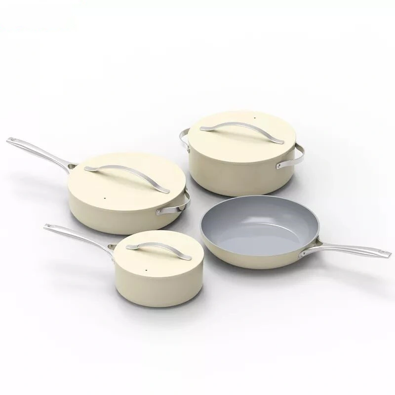New Coming Aluminium Non Stick Cookware Nonstick Pots and Pans Pressed Cookware Set with Induction Bottom