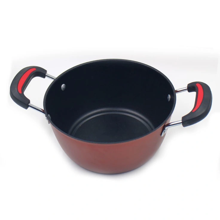 Fine Iron Non-Stick 3 Piece Set Frying Pan Soup Pot Set Cookware