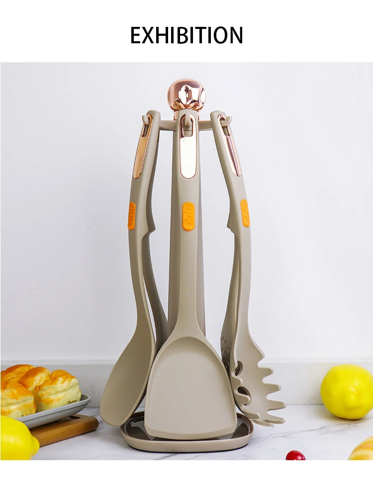 Silicone Kitchen Cooking Set for Nonstick Utensils