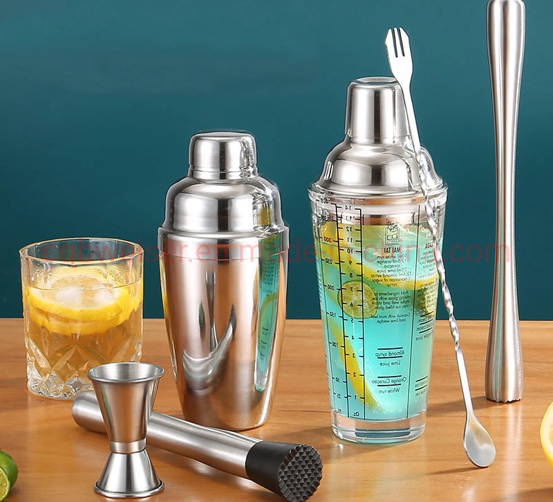 Shake Cup Bartender Utensils Wine Set Hand-Cranked Cocktail Shaker Set