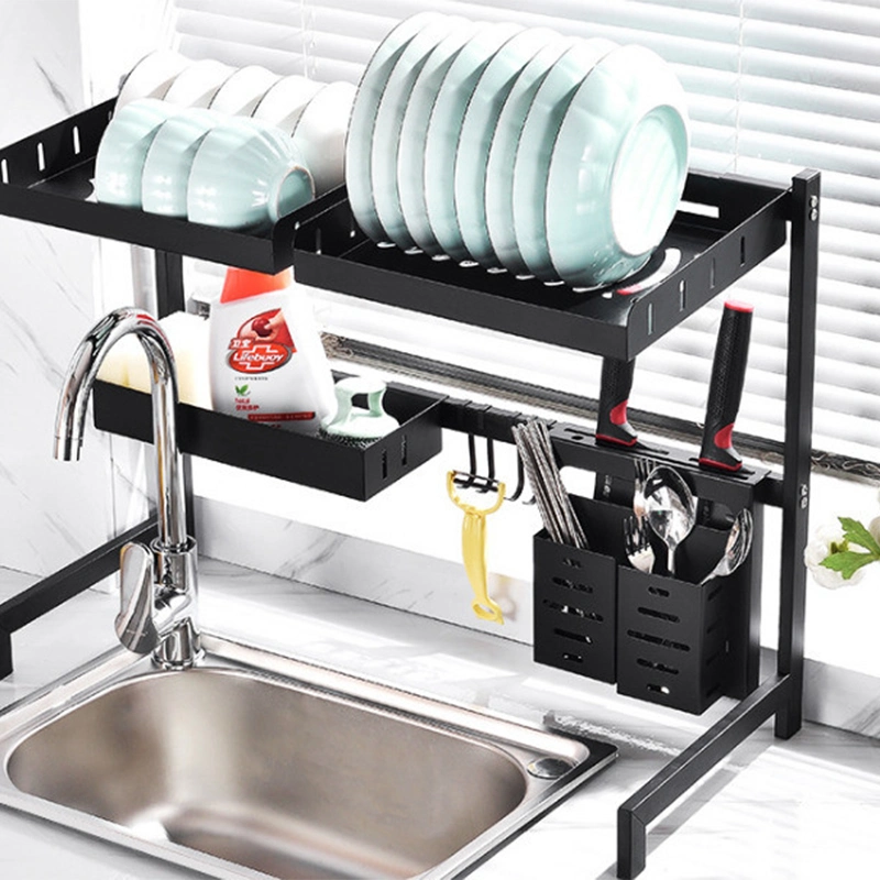 Stainless Steel Sink Shelf Kitchen Dish Rack Knife Rack Household Kitchen Storage Rack