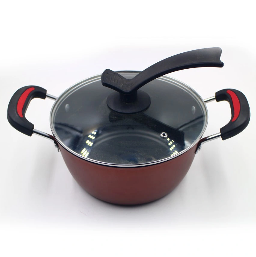 Fine Iron Non-Stick 3 Piece Set Frying Pan Soup Pot Set Cookware