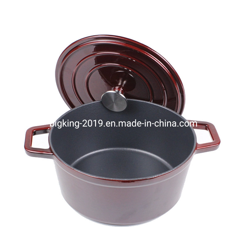 Enamel Cast Iron Cookware Round Casserole Cooking Pot