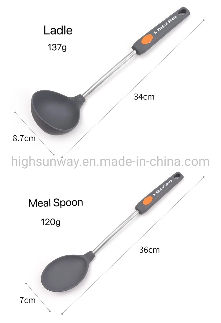 Kitchen Product 6 Pieces Cooking Kitchenware Silicone Kitchen Utensil Tool