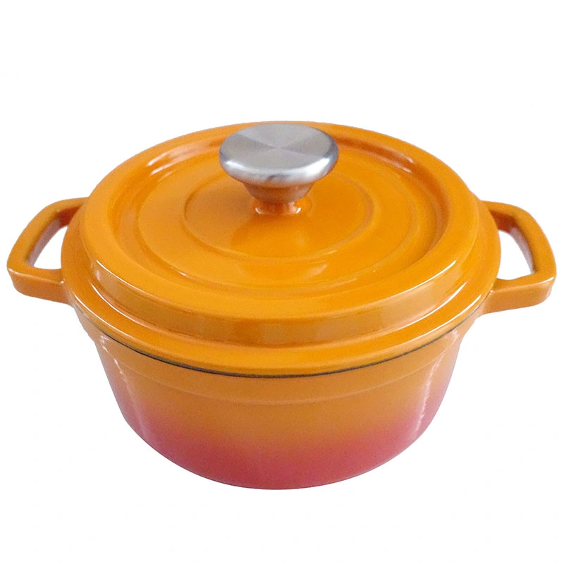 Factory Direct Sale Cooking Pot Non-Stick Enamel Cast Iron Dutch Oven Enameled Cookware Casserole 5qt