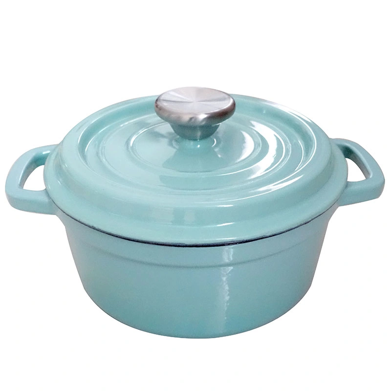 Factory Direct Sale Cooking Pot Non-Stick Enamel Cast Iron Dutch Oven Enameled Cookware Casserole 5qt