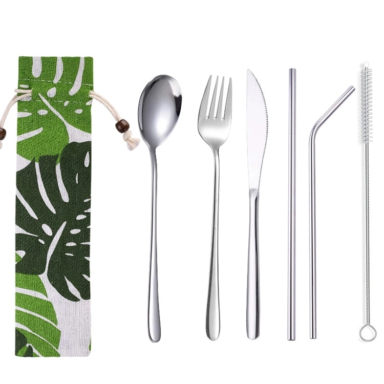 Stainless Steel Outdoor Portable Camping Tableware Set