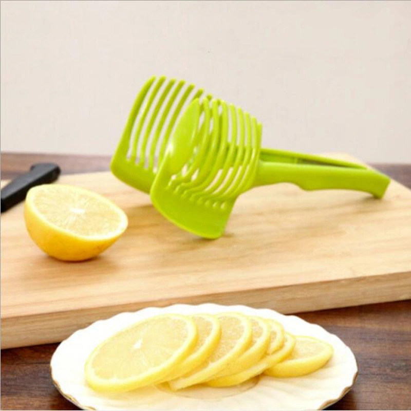 Vegetables Cutter Holder Creative Multipurpose Handheld Round Fruit Tongs Kitchen Tools Bl12262