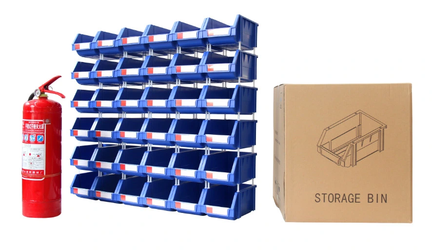 Heavy Duty Large Size Warehouse Spare Parts Industrial Stackable Plastic Storage Bins