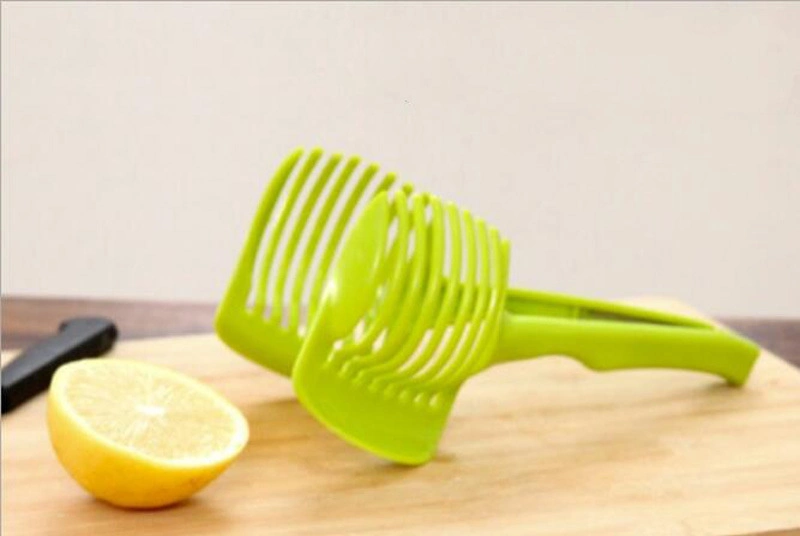 Vegetables Cutter Holder Creative Multipurpose Handheld Round Fruit Tongs Kitchen Tools Bl12262