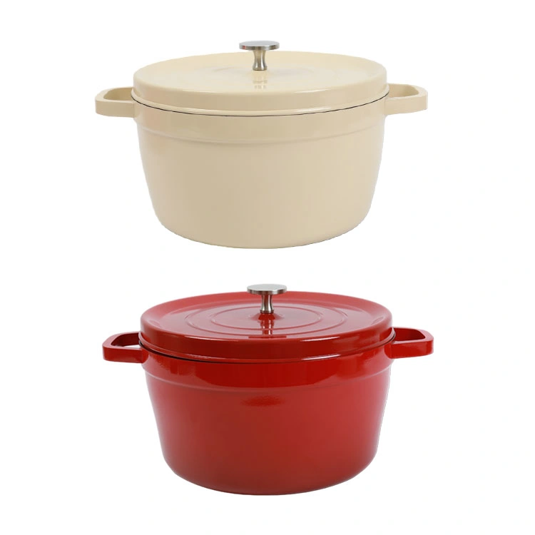 Factory Customized Various Color Set Wholesale Kitchen Enamel Cookwares Cooking Pot Cast Iron Cookware Casserole