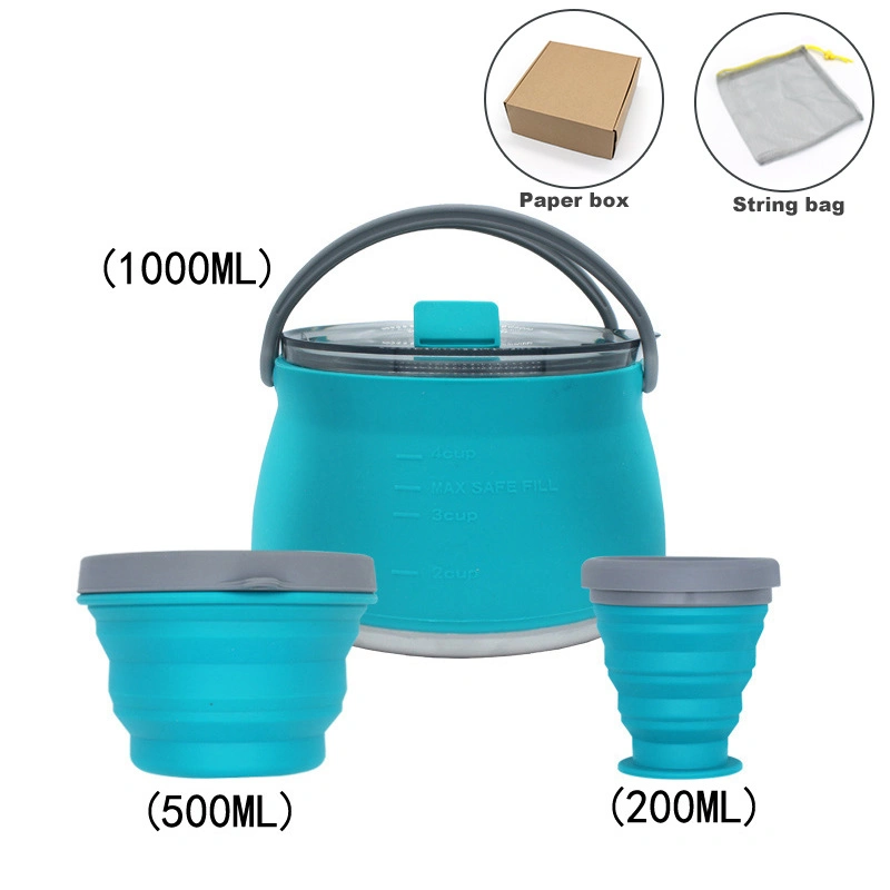 Outdoor Gas Stove Portable Camping Kettle Cookware Set Ci16077