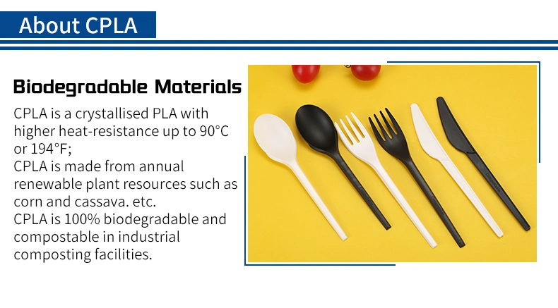 Special Design Widely Used Biodegradable Compostable Wheat Straw PLA Cutlery Set Flatware Set