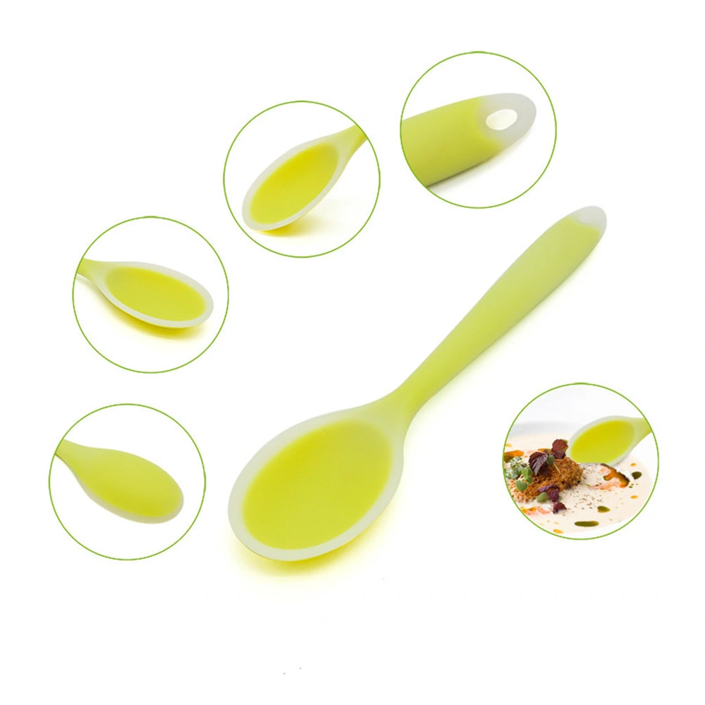 Reusable Heat Resistant Food Grade Silicone Baby Soup Spoon