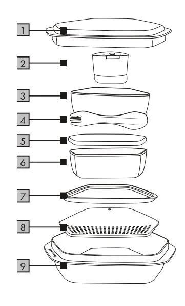 EU Hot Selling Outdoor Camping Tableware Set