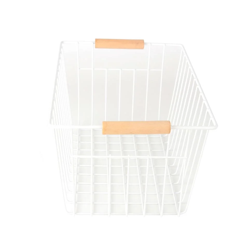 Kitchen Storage Baskets Vegetable Food Storage Bin Cabinets Pantry Space Saving Organizers Wire Metal Storage Basketc