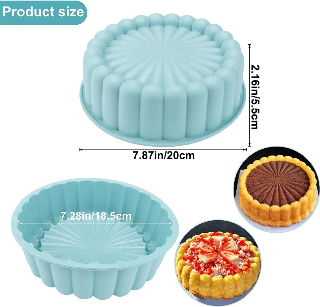 2023 Kitchen Bakeware Heat Resistant Cake Pan Tools Silicone Cake Molds
