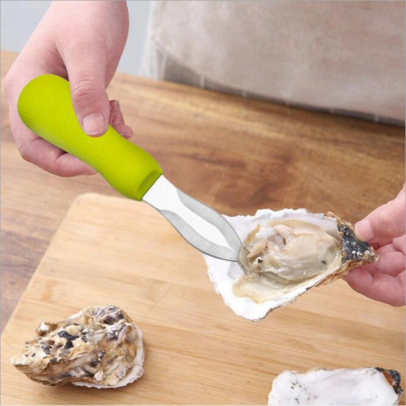 Oyster Shucking Knife, Food Grade Stainless Steel Shellfish Tool with Ergonomic Grip and Anti-Slip Handle, for Kitchen and Outdoor Use Esg12278