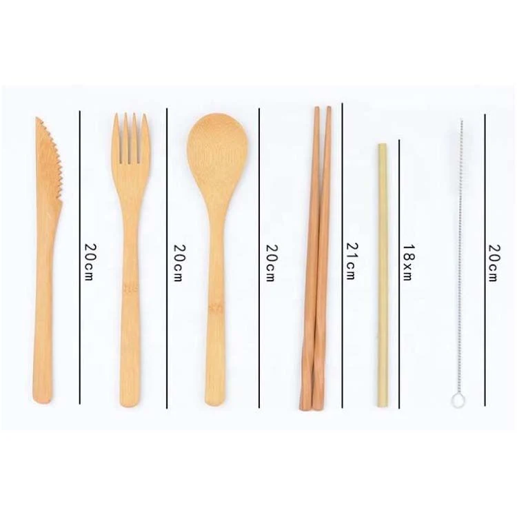 Zero-Waste Wooden Spork Bamboo Cutlery Environmental Tableware