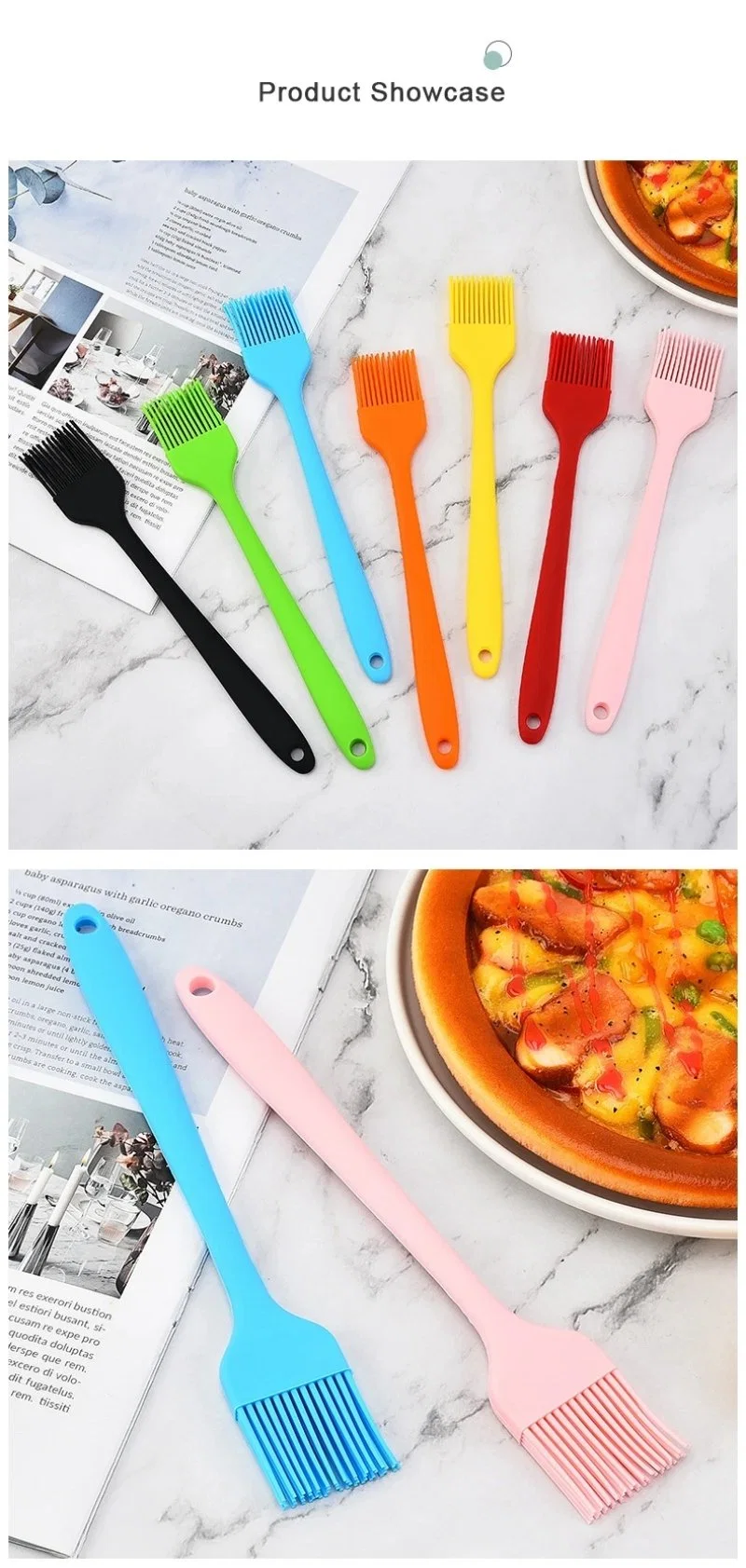 Silicone Bakeware Kitchen Tool Hanlde Oil Brush