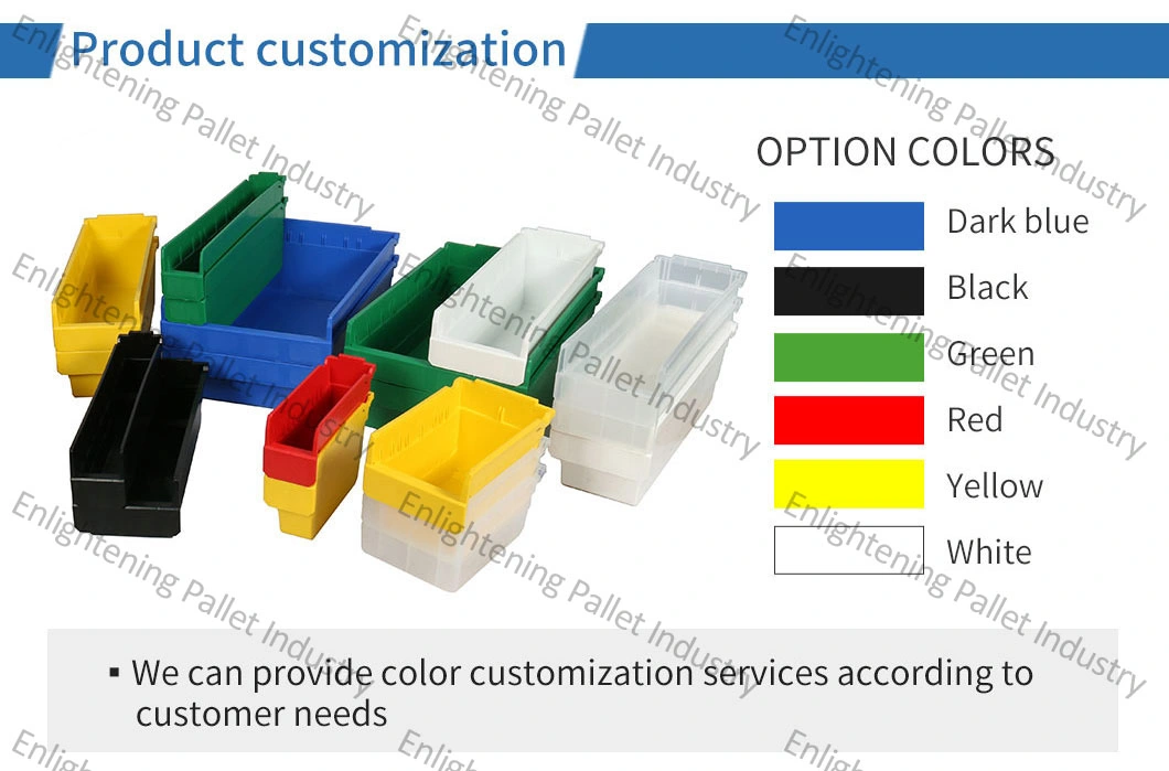 Automotive Appliance Electonics Hospital and Industry Use Plastic Nestable Pegboard Shelving Bins for Spare Parts Storage