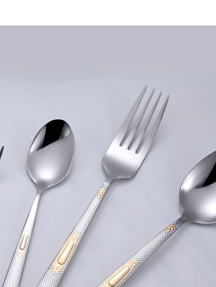 Classic Dinnerware Silverware Tableware Stainless Steel Cutlery Set for Home