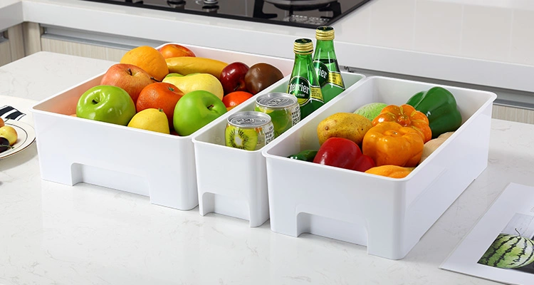 Pet Storage Organizer for Kitchen Accessories Food Drinks Snacks 3 PCS Set Plastic Organizer Bin for Kitchen