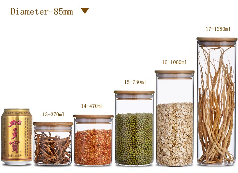 Sample Style Glass Jar Glass Bottle Container Food Storage