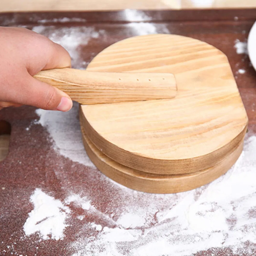Wooden Dough Presser Skin Press Dumpling Wrapper Making Mold Kitchen Gadget Baking Pastry Tool