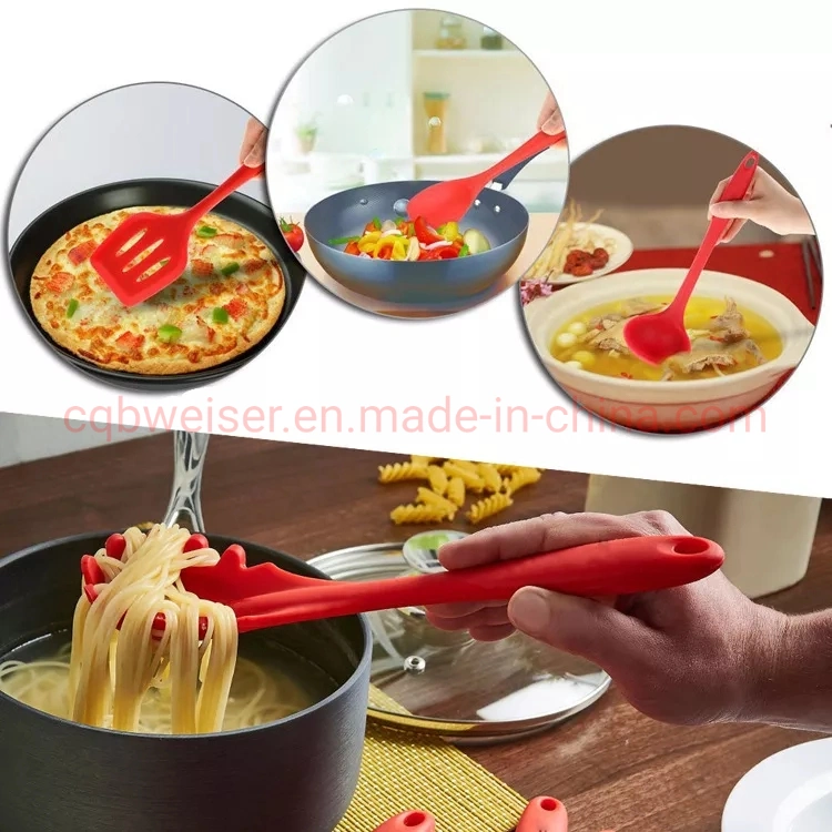 Color Boxed Amazon Wholesale Silicone Non-Stick Cookware Set Kitchen Tools
