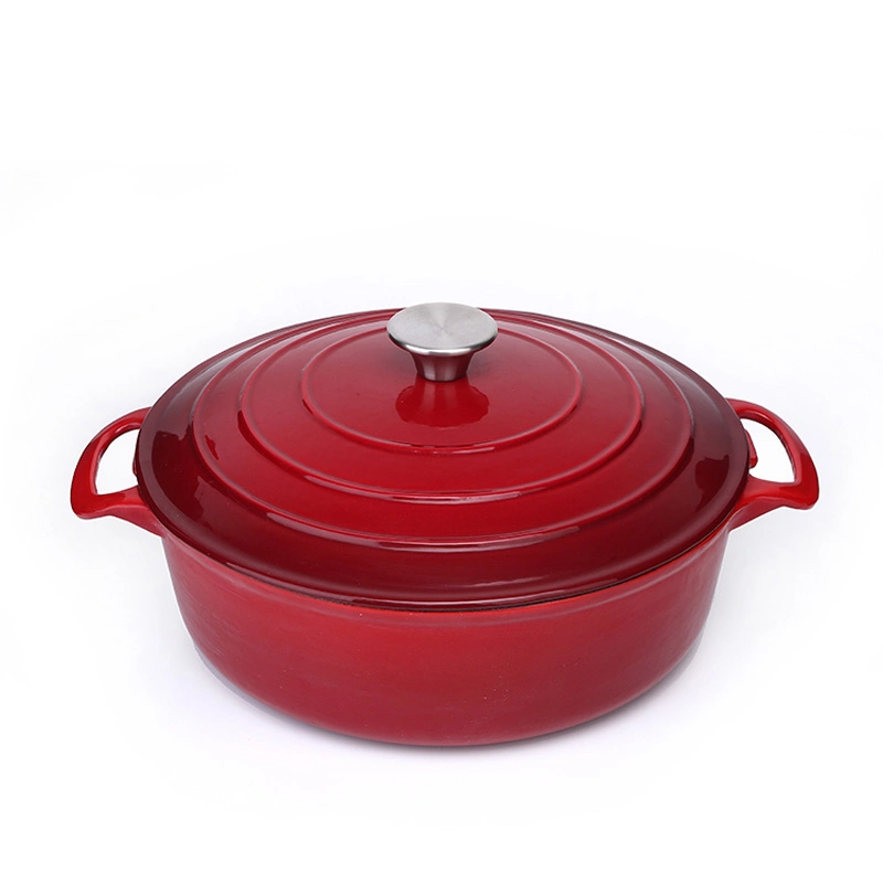 Wholesale Oval Enamel Cookware Set Enamel Cast Iron Casserole Cooking Pot