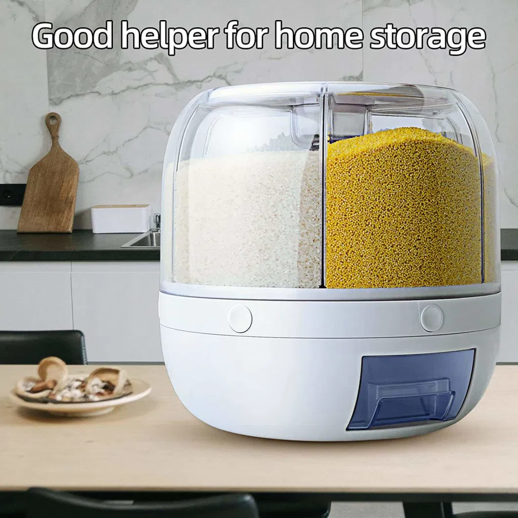 Large Capacity Rice and Grain Storage Container Rice Bucket Household Multi-Functional Flour Tank Container Box