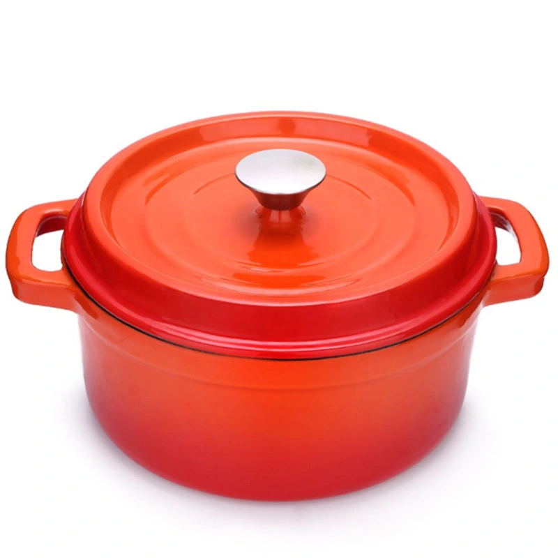 Enamel Cast Iron Cookware Round Casserole Cooking Pot